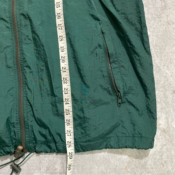 Vintage Champion Windbreaker Y2K Streetwear Colorblock Green Off White Navy L - Picture 7 of 11